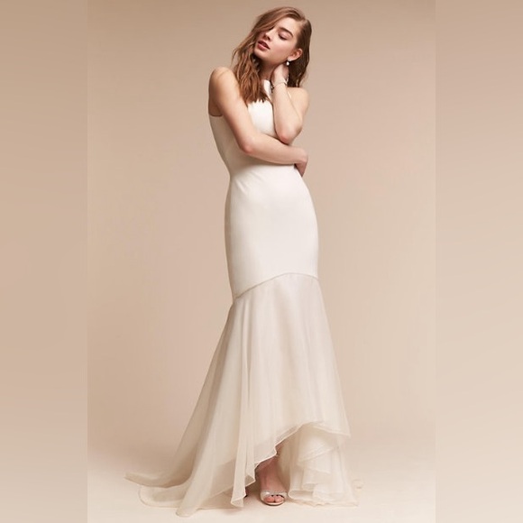 NWT BHLDN Anthropologie Theia Couture Elle Gown Mermaid Wedding Dress - Picture 2 of 12